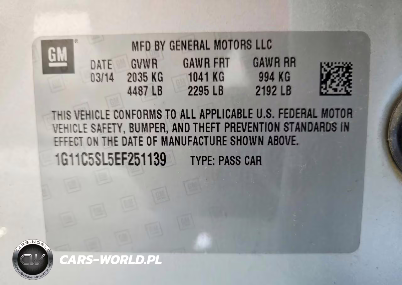 2014 Chevrolet Malibu 1Lt VIN:1G11C5SL5EF251139 - 12