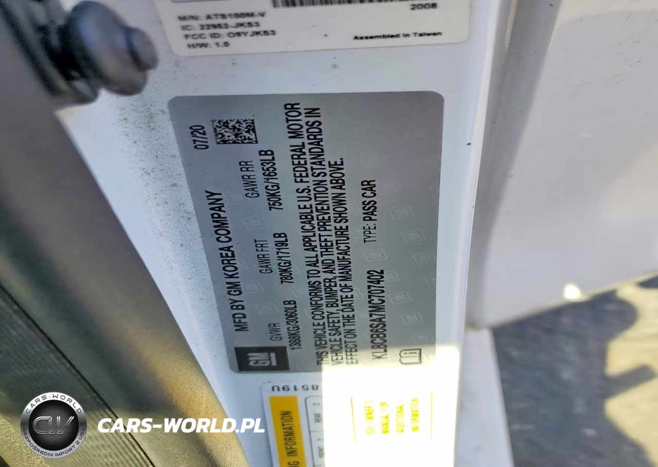 2021 Chevrolet Spark Ls VIN:KL8CB6SA7MC707402 - 12