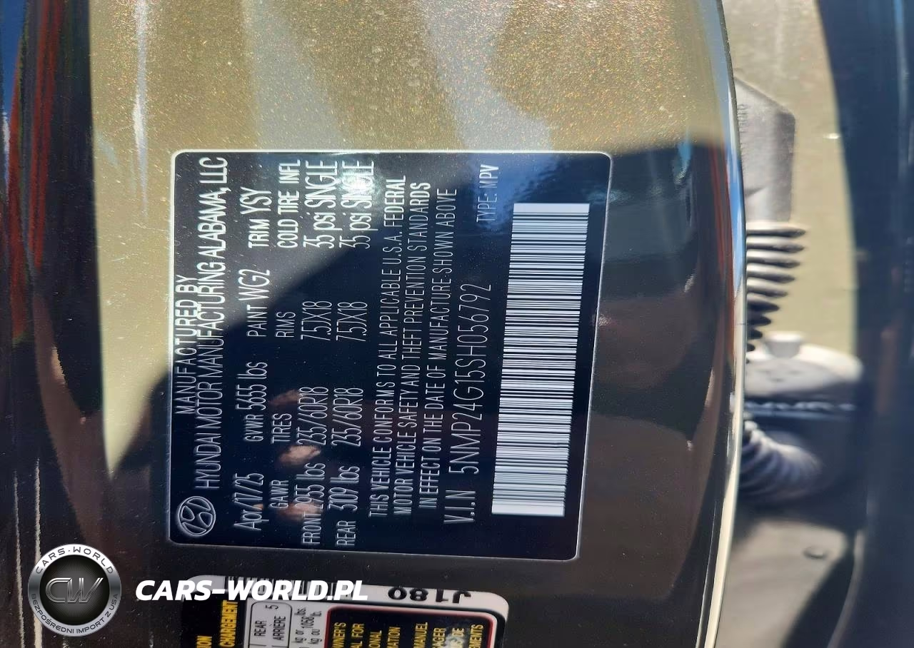 2025 Hyundai Santa Fe Sel VIN:5NMP24G15SH056792 - 13
