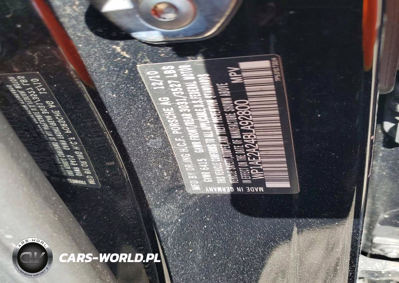 2011 Porsche Cayenne S Hybrid VIN:WP1AE2A24BLA92800 - 12