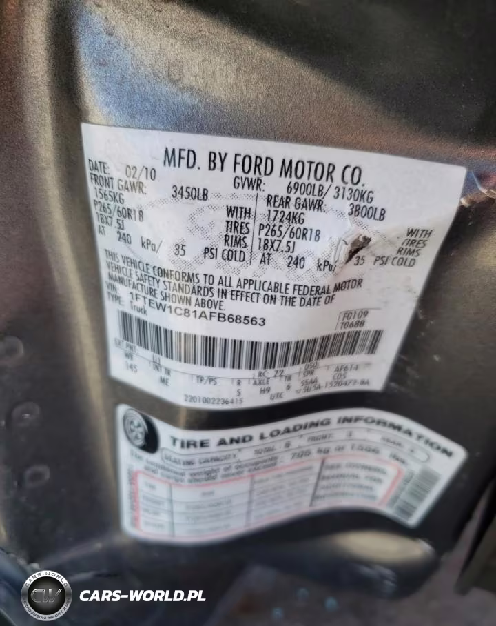 2010 Ford F150 Supercrew VIN:1FTEW1C81AFB68563 - 12