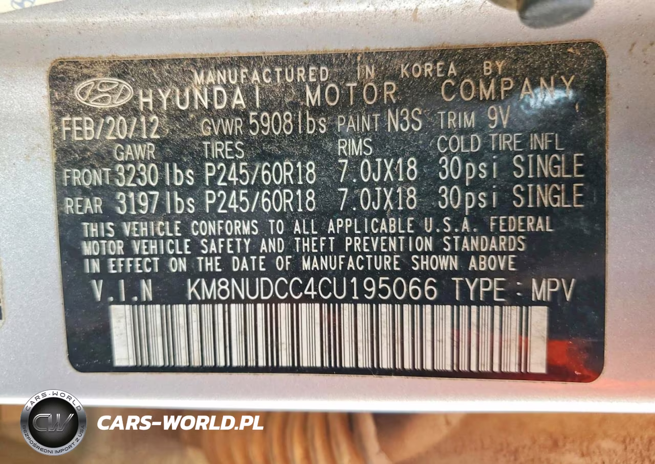 2012 Hyundai Veracruz Limited VIN:KM8NUDCC4CU195066 - 13
