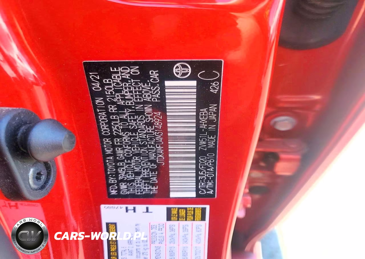 2021 Toyota Prius Le VIN:JTDKAMFU4M3148924 - 12