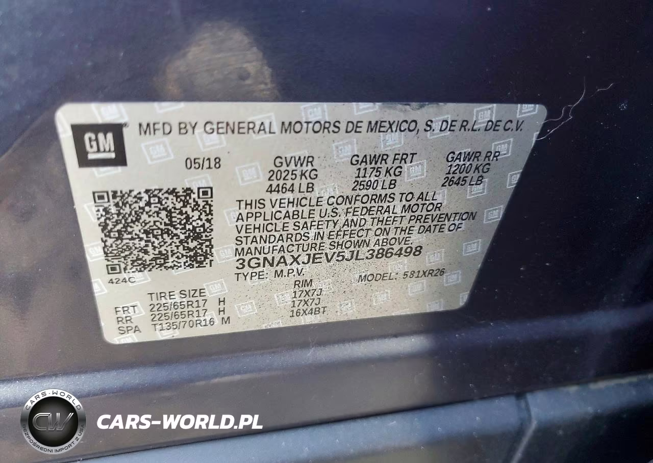 2018 Chevrolet Equinox Lt VIN:3GNAXJEV5JL386498 - 14