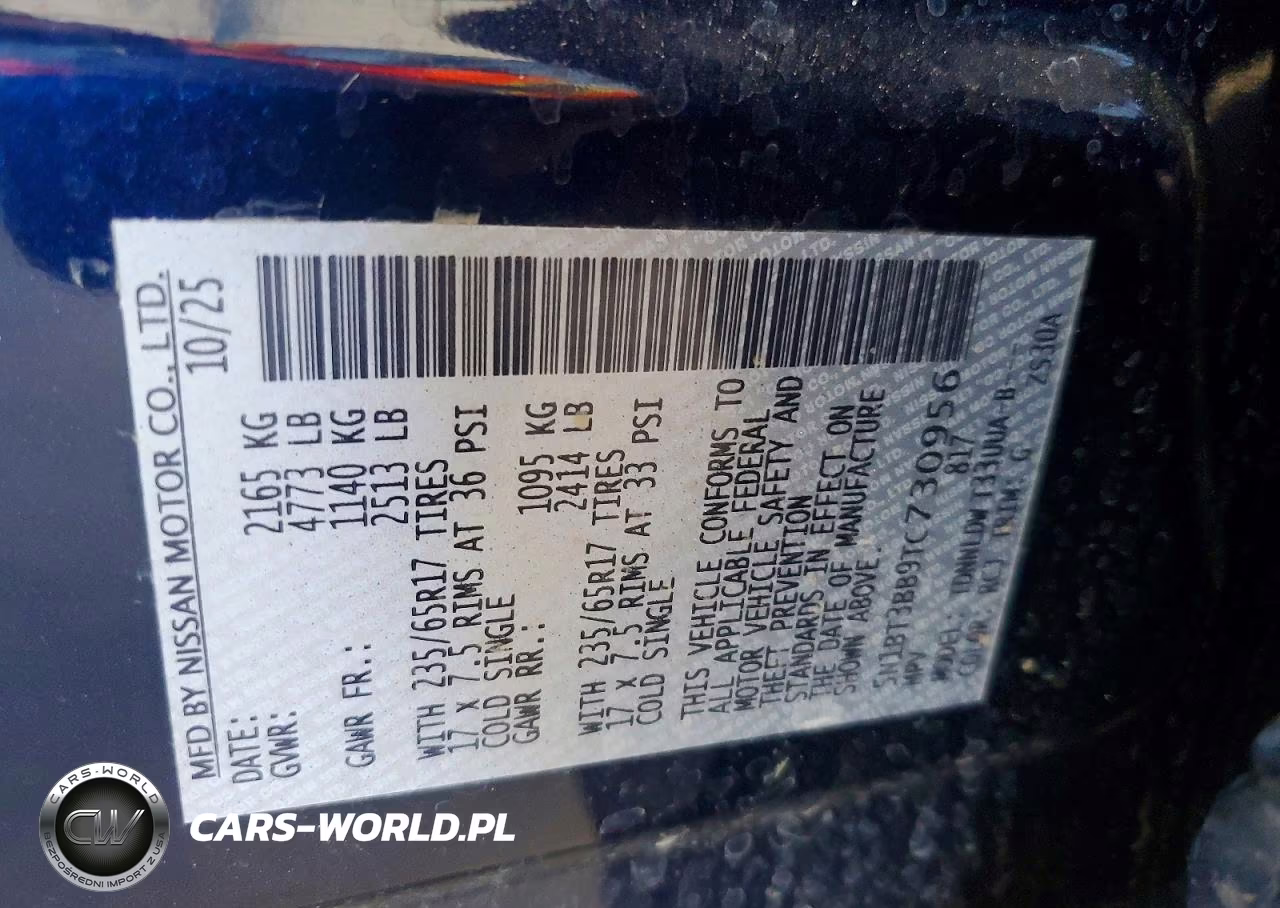 2026 Nissan Rogue Sv VIN:5N1BT3BB9TC730956 - 13