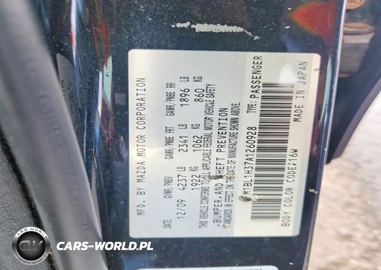 2010 Mazda Speed 3 VIN:JM1BL1H37A1260928 - 12