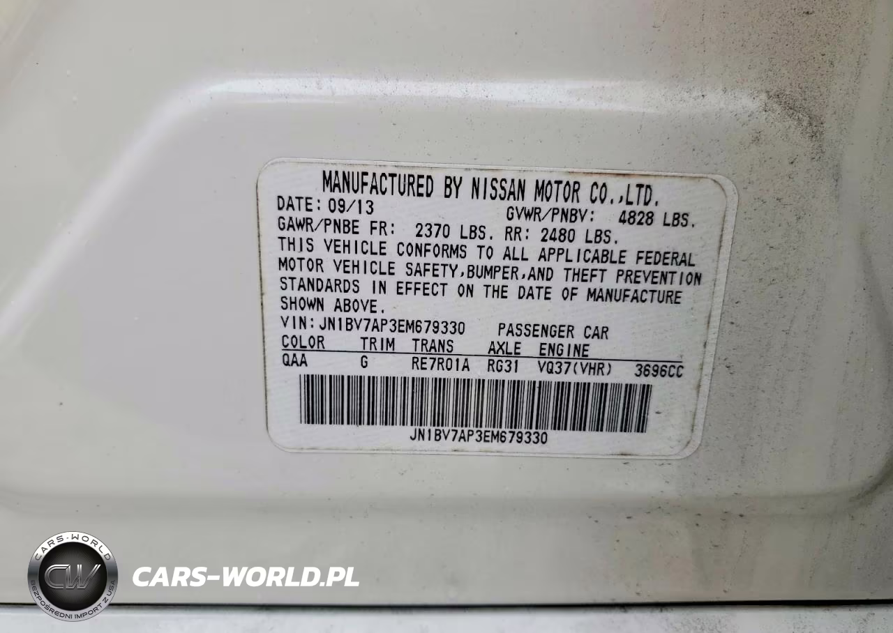 2014 Infiniti Q50 Premium VIN:JN1BV7AP3EM679330 - 13