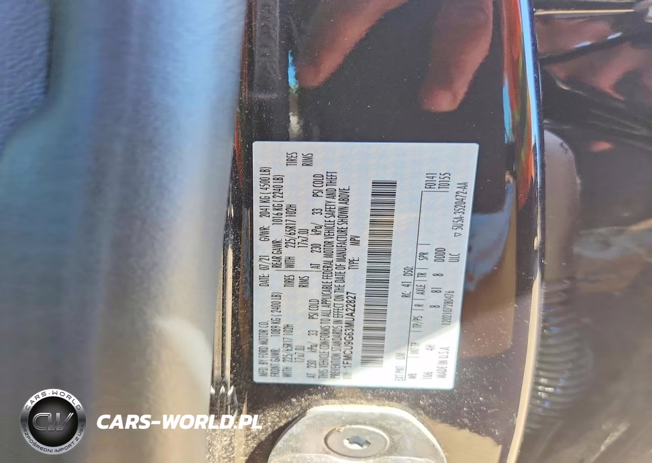 2021 Ford Escape Se VIN:1FMCU9G63MUA22827 - 13
