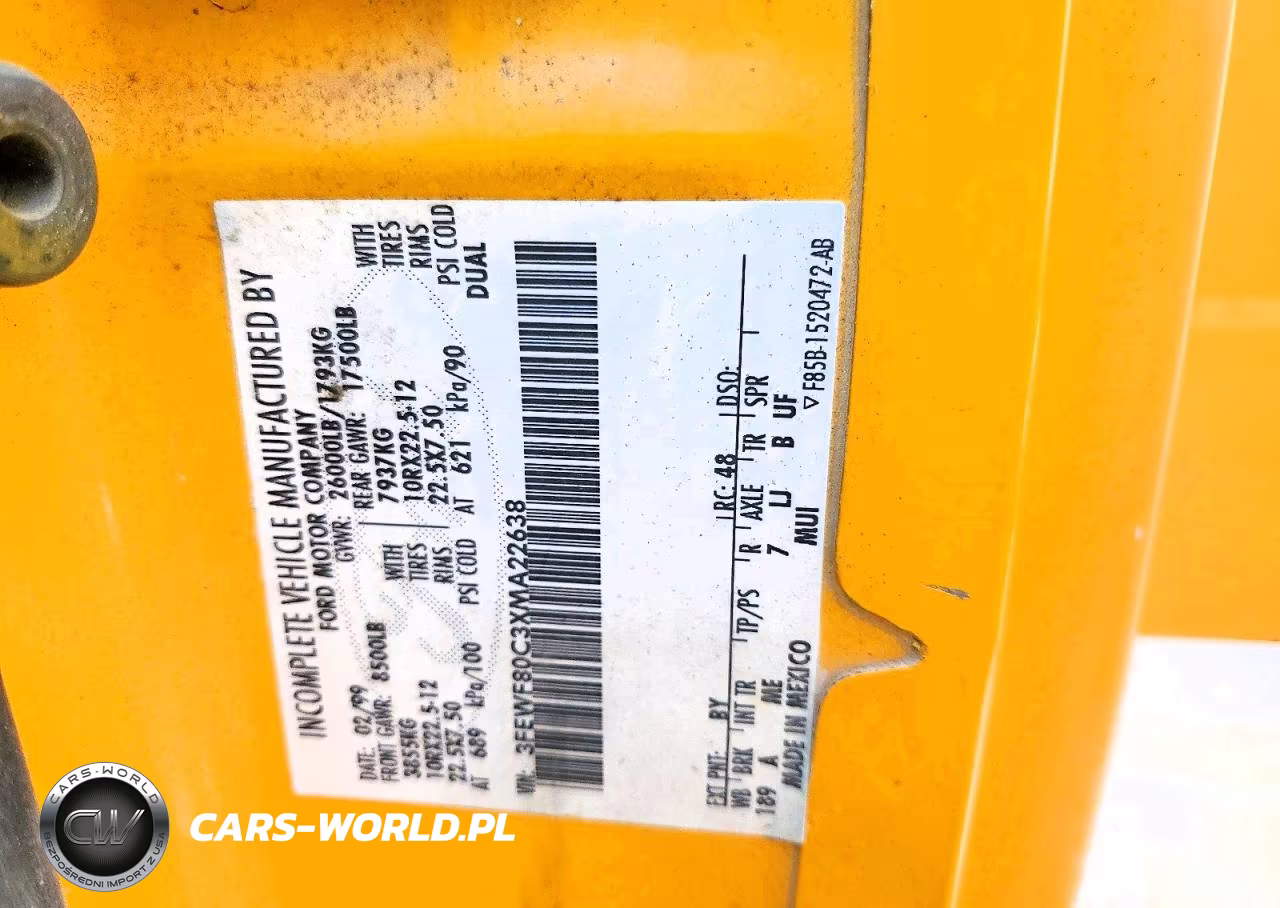 1999 Ford F800 VIN:3FEWF80C3XMA22638 - 13