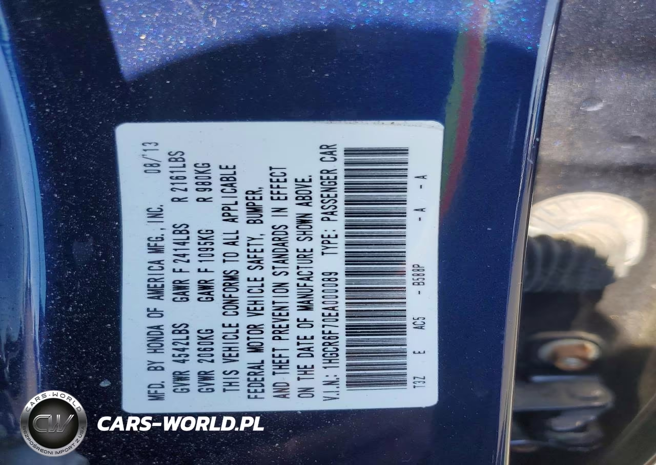 2014 Honda Accord Touring Hybrid VIN:1HGCR6F70EA000089 - 12