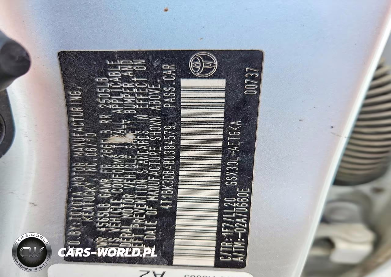 2011 Toyota Avalon Base VIN:4T1BK3DB4BU384579 - 12