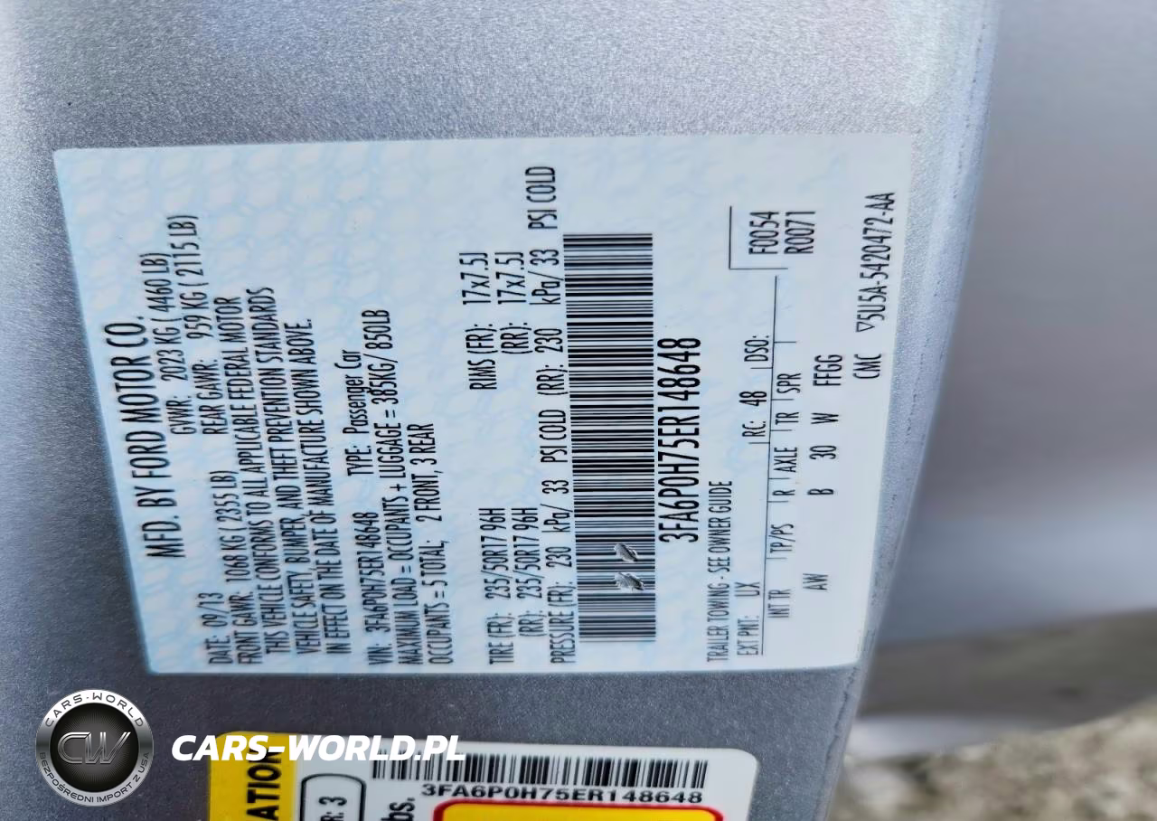 2014 Ford Fusion Se VIN:3FA6P0H75ER148648 - 12