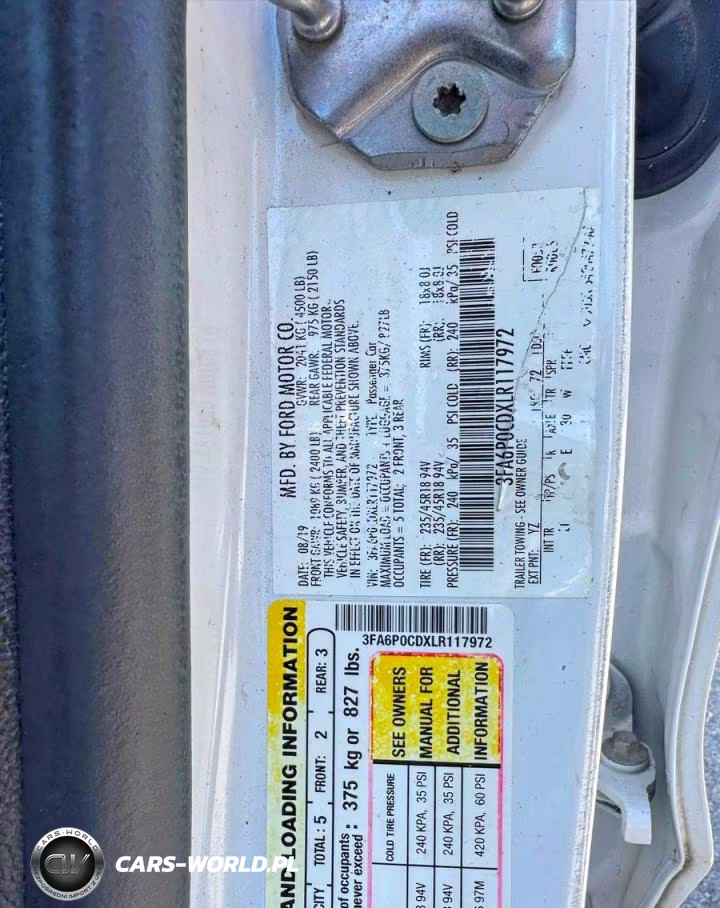 2020 Ford Fusion Sel VIN:3FA6P0CDXLR117972 - 10