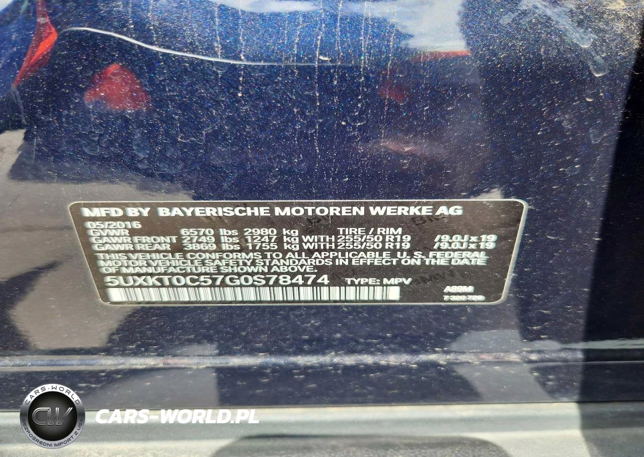2016 BMW X5 Xdr40E VIN:5UXKT0C57G0S78474 - 13