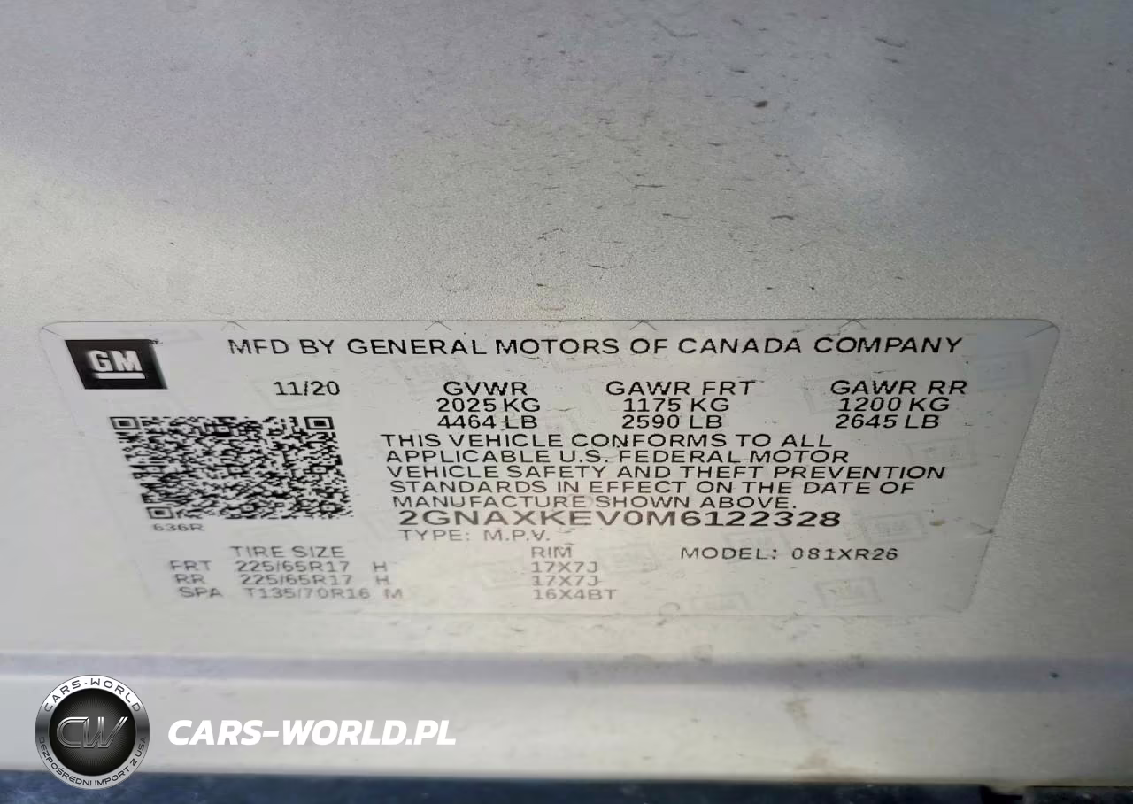 2021 Chevrolet Equinox Lt VIN:2GNAXKEV0M6122328 - 13