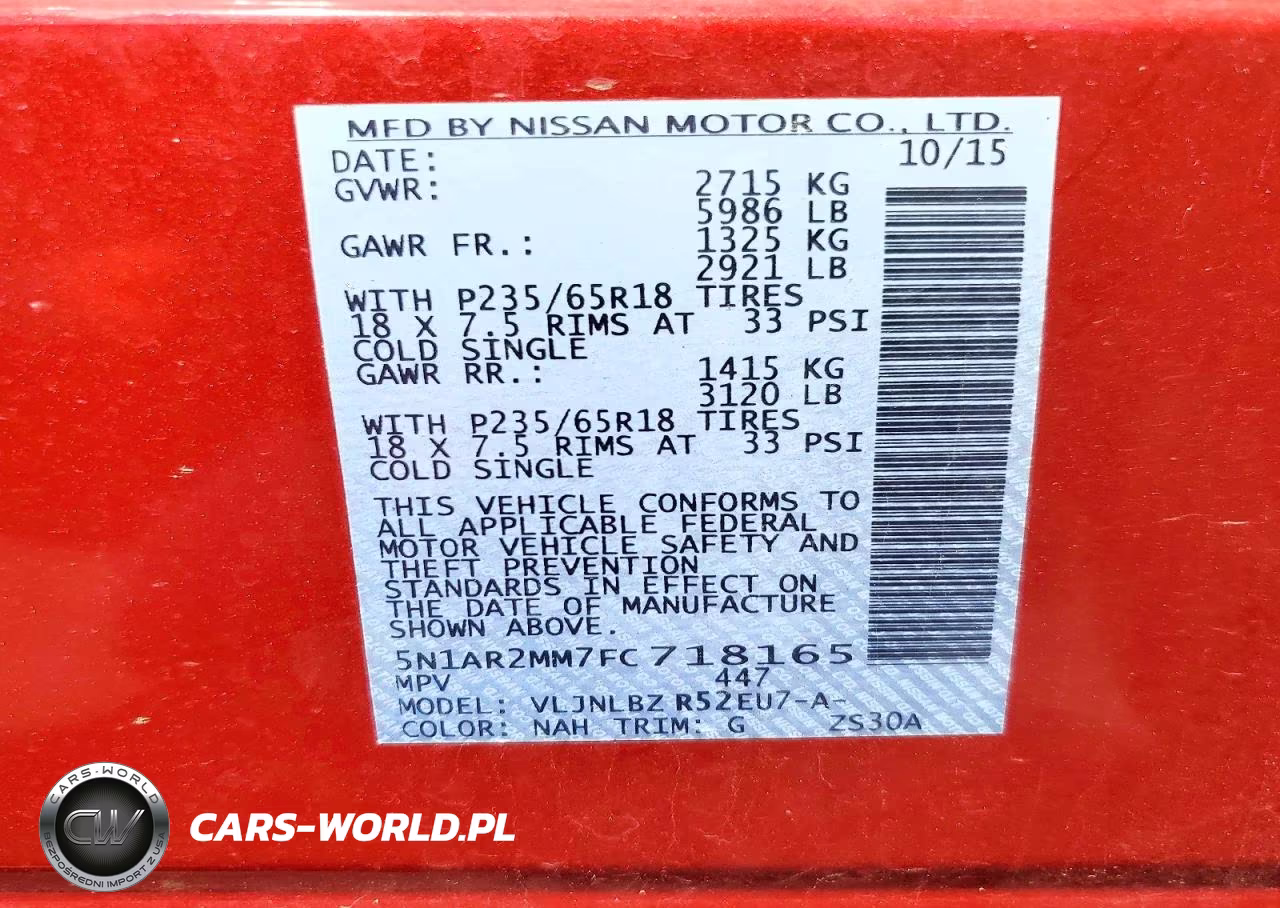 2015 Nissan Pathfinder S VIN:5N1AR2MM7FC718165 - 13