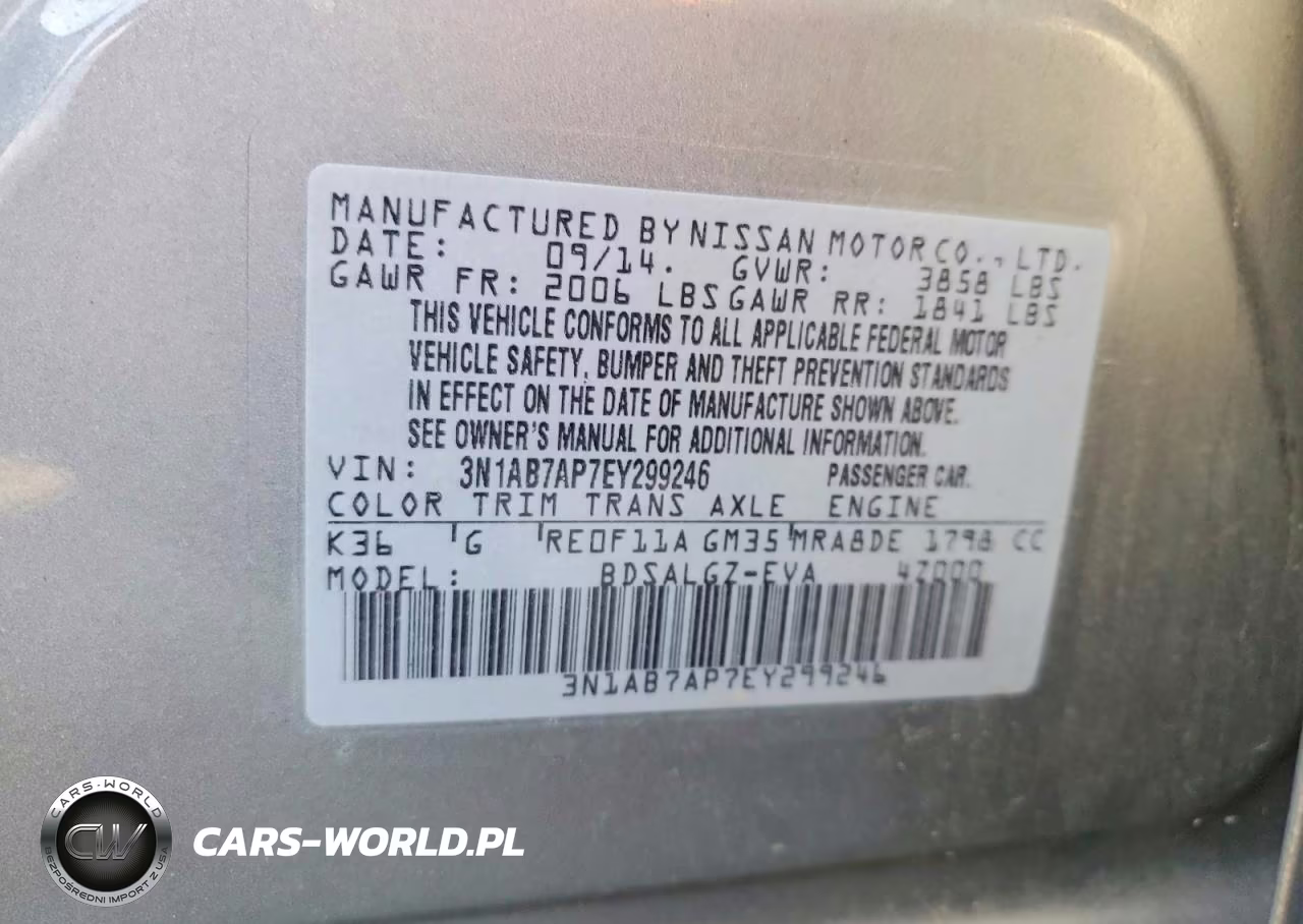 2014 Nissan Sentra Sl VIN:3N1AB7AP7EY299246 - 12