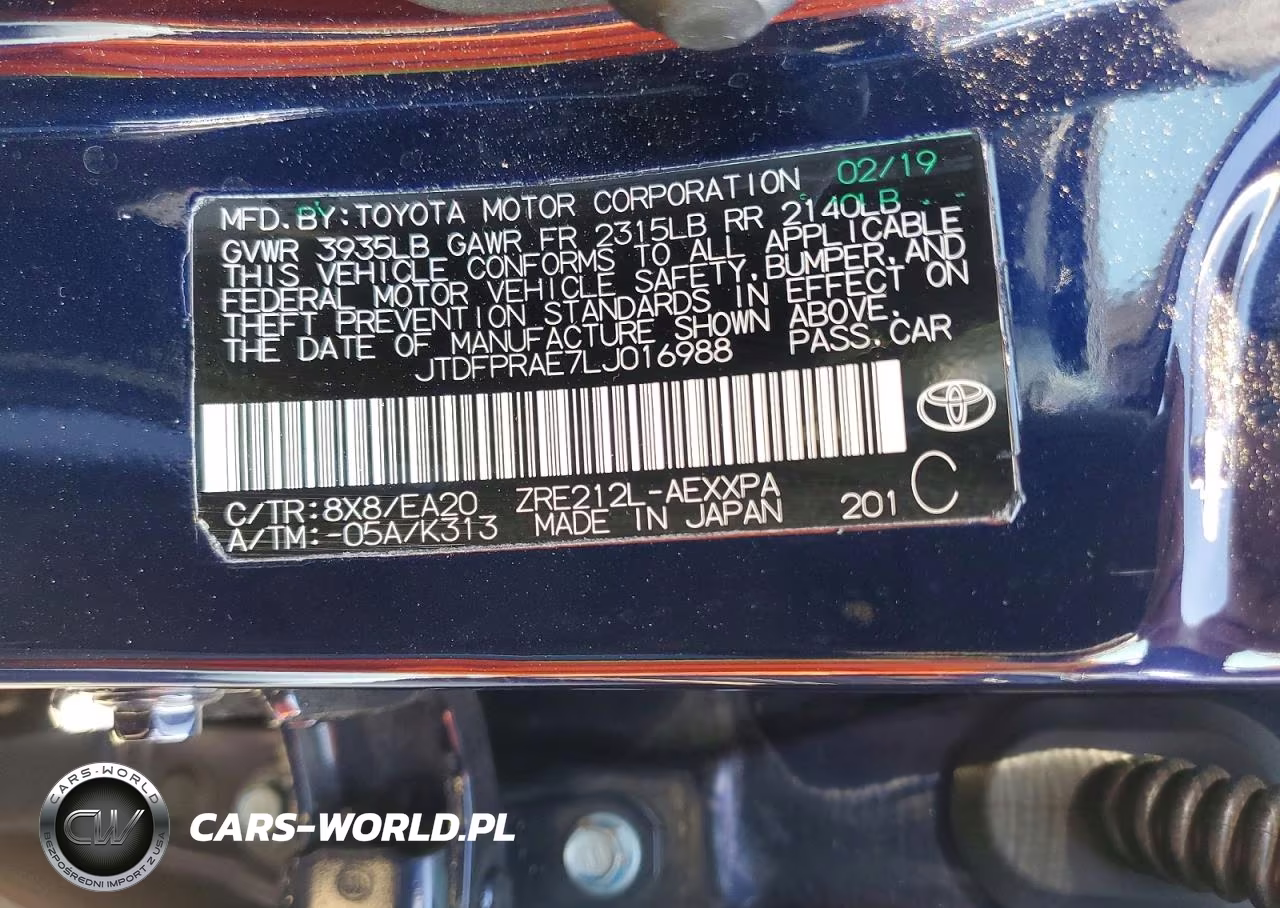 2020 Toyota Corolla Xle VIN:JTDFPRAE7LJ016988 - 12