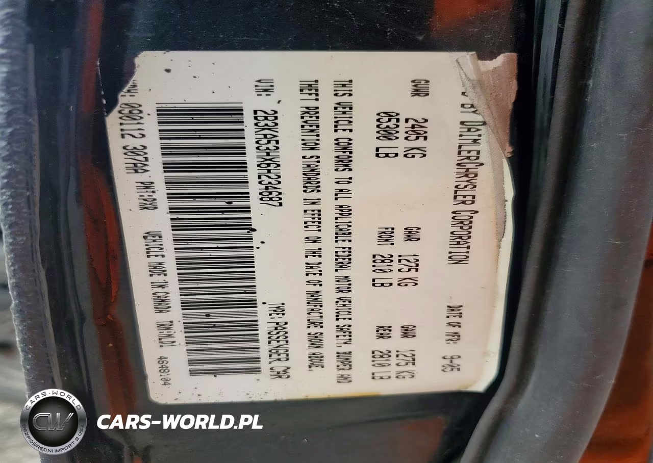 2006 Dodge Charger R VIN:2B3KA53HX6H234687 - 12
