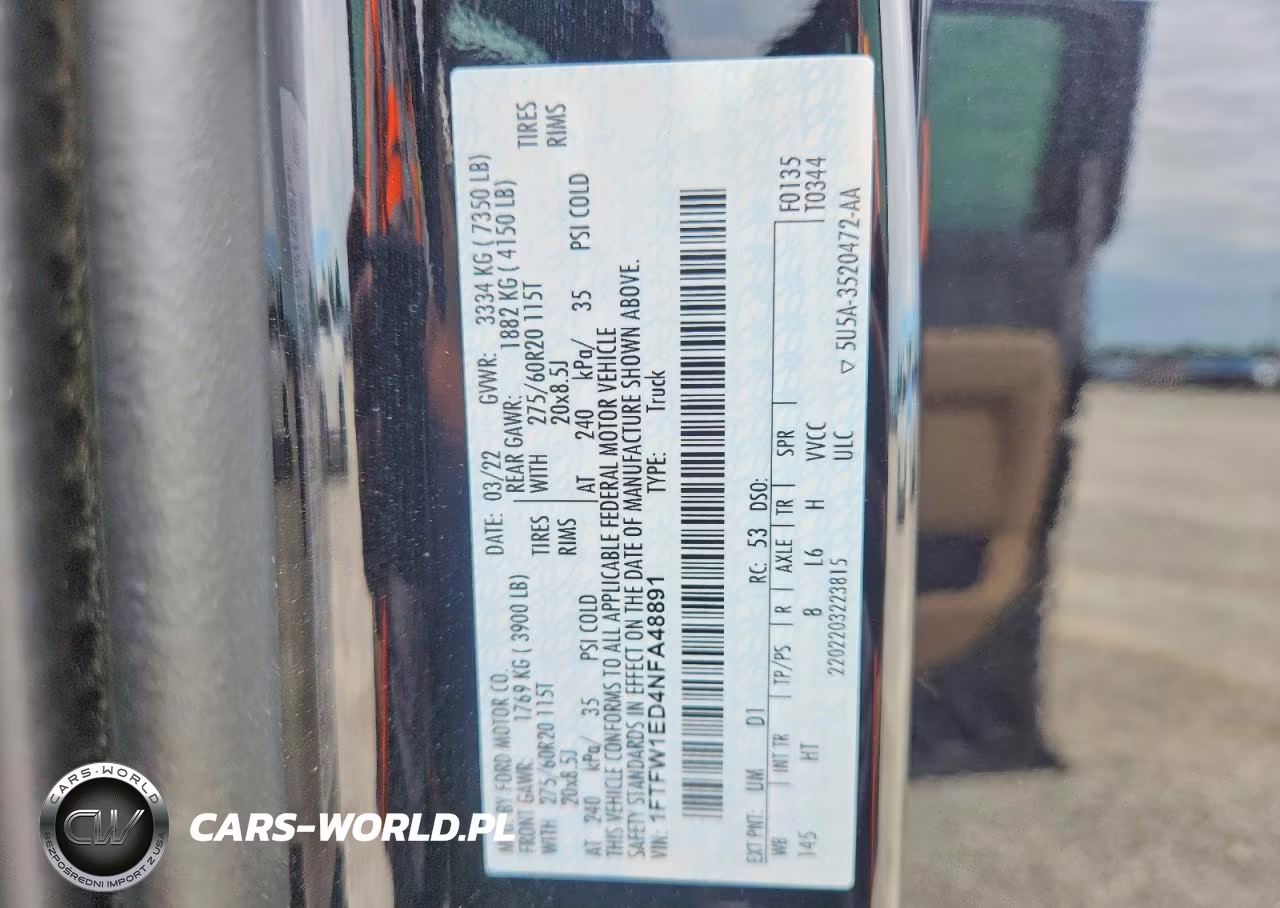 2022 Ford F150 Supercrew VIN:1FTFW1ED4NFA48891 - 13