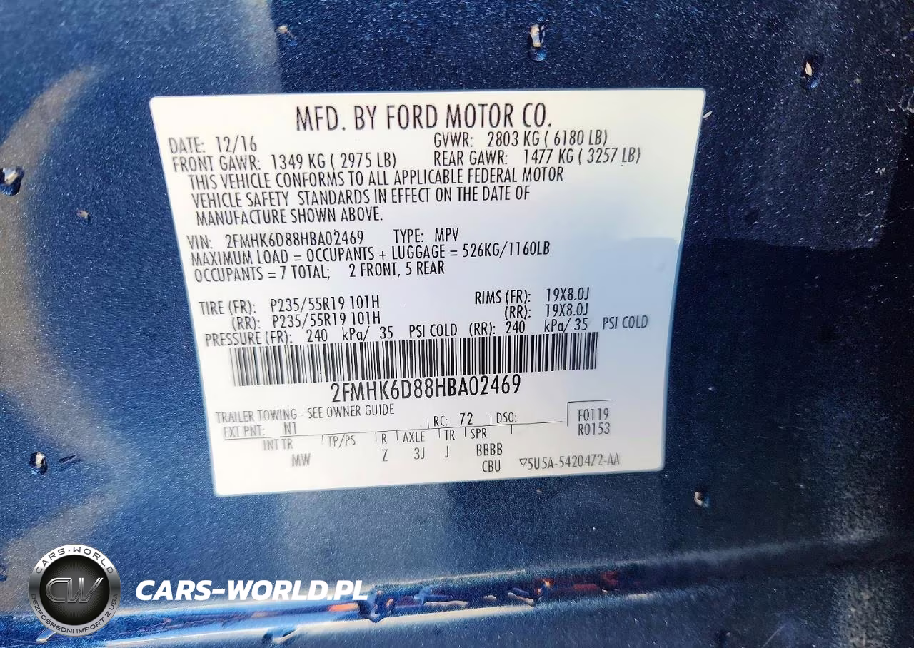 FORD FLEX LIMIT VIN:2FMHK6D88HBA02469 - 13