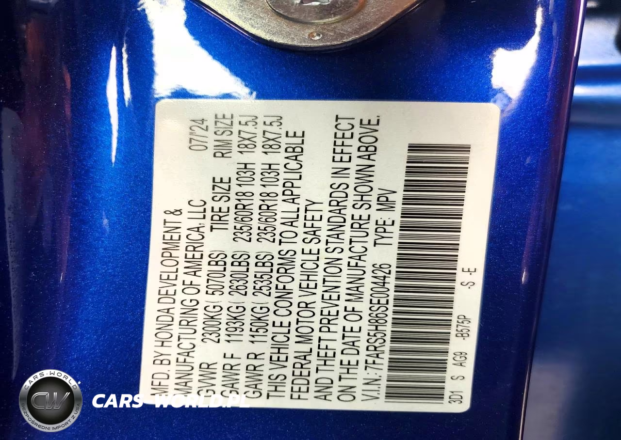 2025 Honda Cr-V Sport-L VIN:7FARS5H86SE004426 - 13