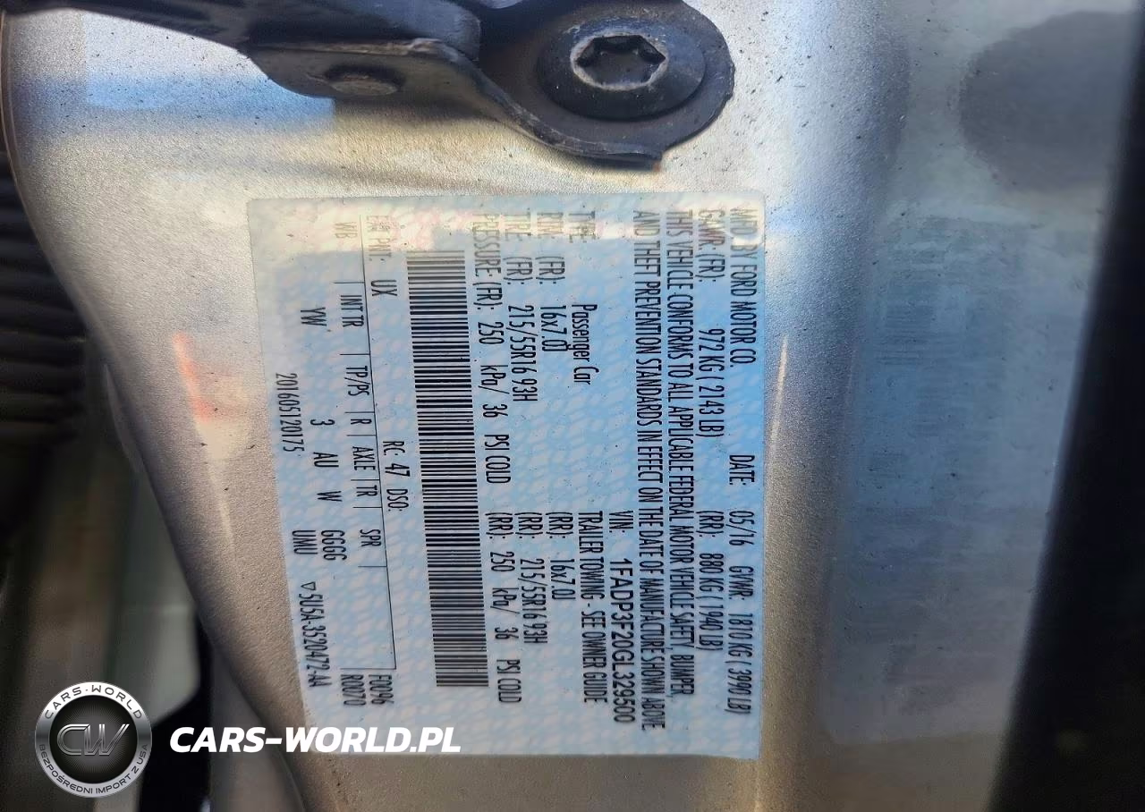 2016 Ford Focus Se VIN:1FADP3F20GL329500 - 13