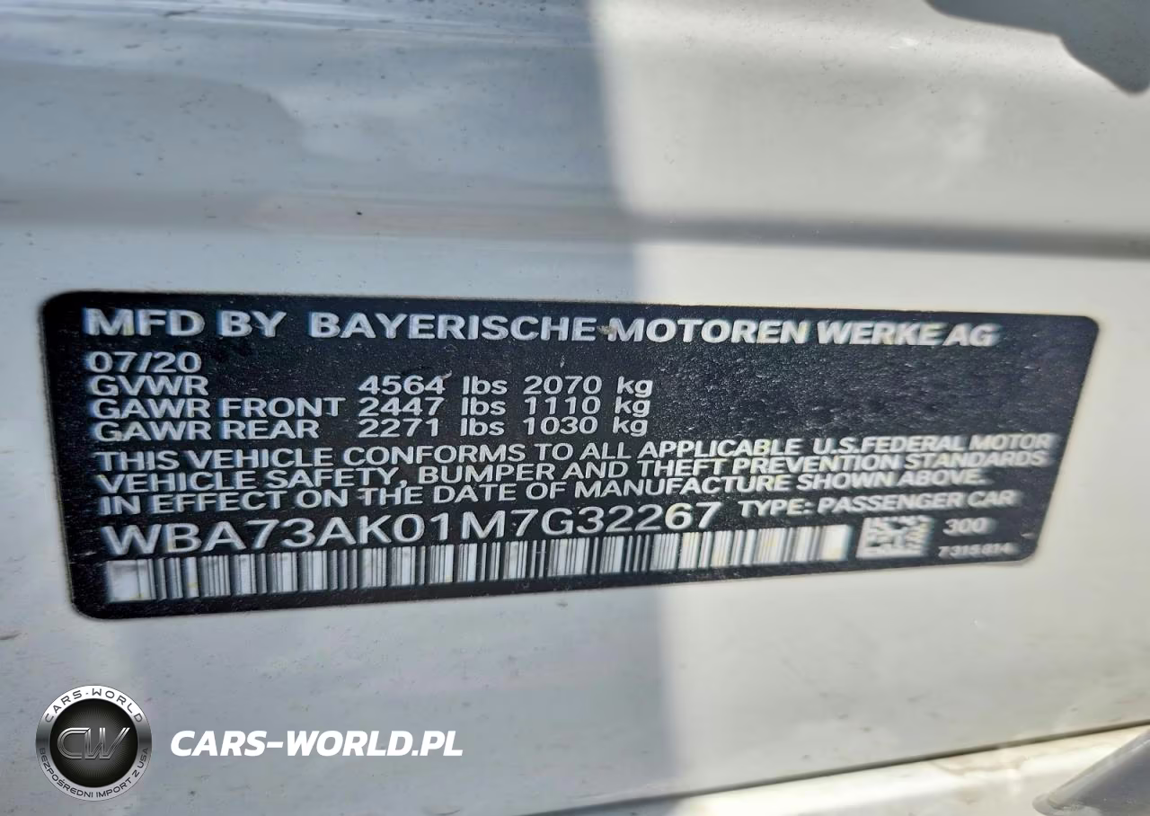 2021 BMW 228Xi VIN:WBA73AK01M7G32267 - 12