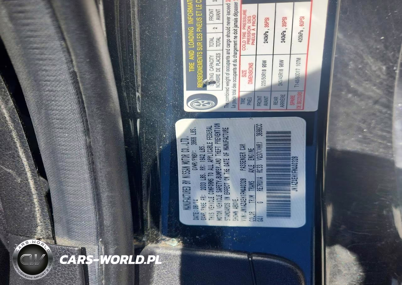 2015 Nissan 370Z Base VIN:JN1AZ4EH1FM440328 - 13