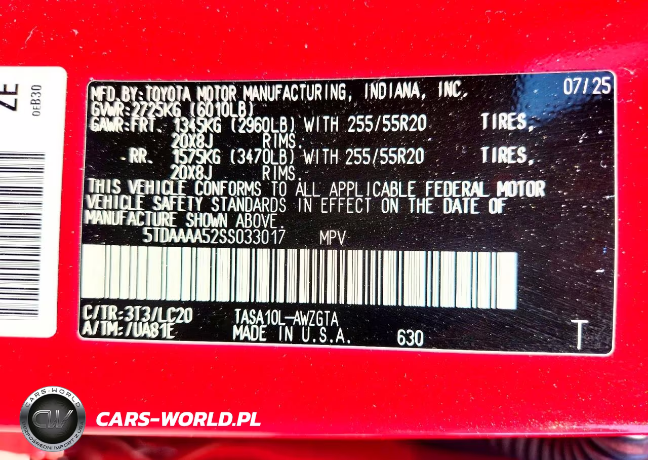 2025 Toyota Grand Highlander Limited VIN:5TDAAAA52SS033017 - 13