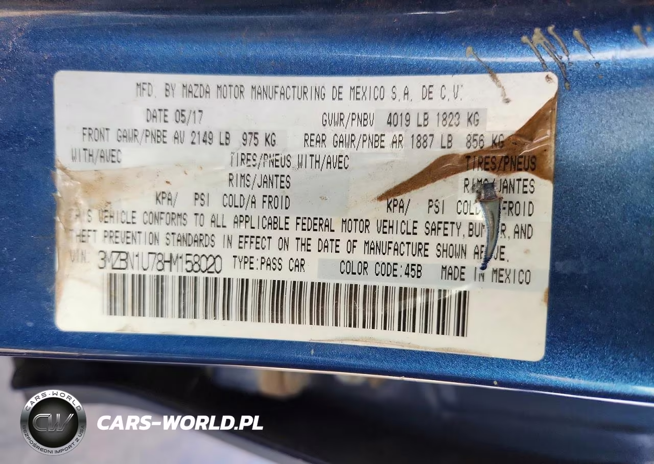 2017 Mazda 3 Sport VIN:3MZBN1U78HM158020 - 12
