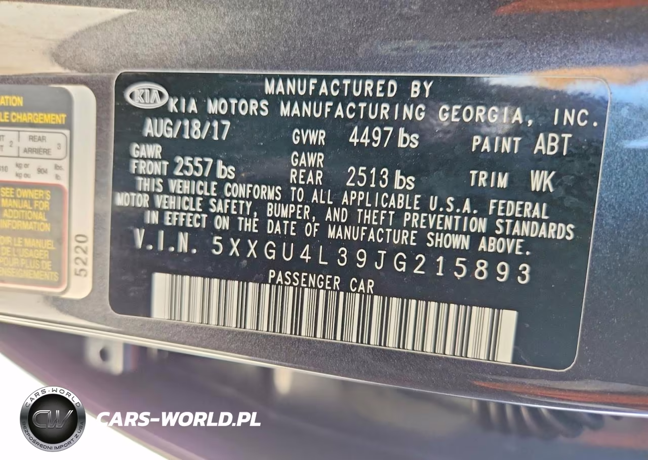 2018 Kia Optima Ex VIN:5XXGU4L39JG215893 - 12