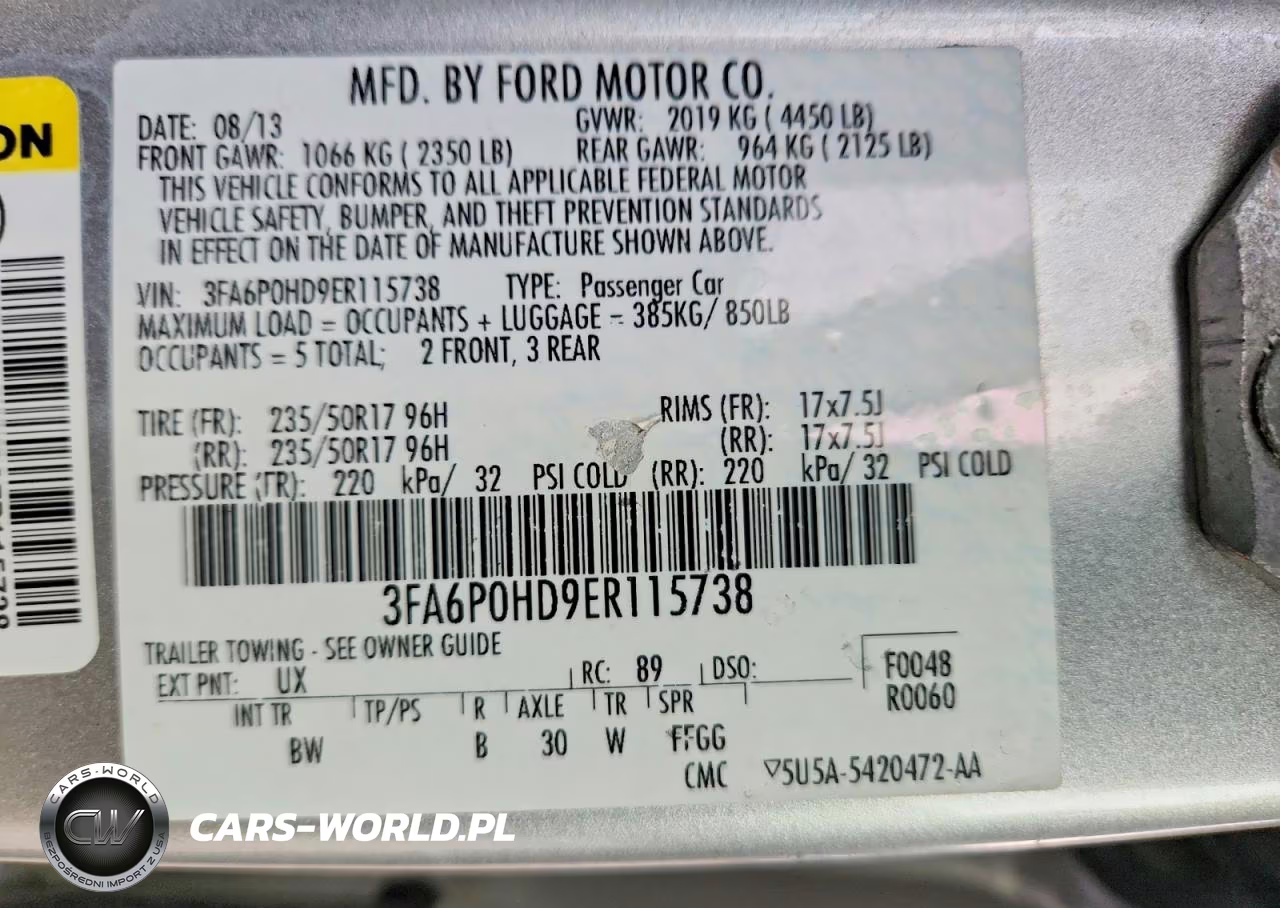 2014 Ford Fusion Se VIN:3FA6P0HD9ER115738 - 12