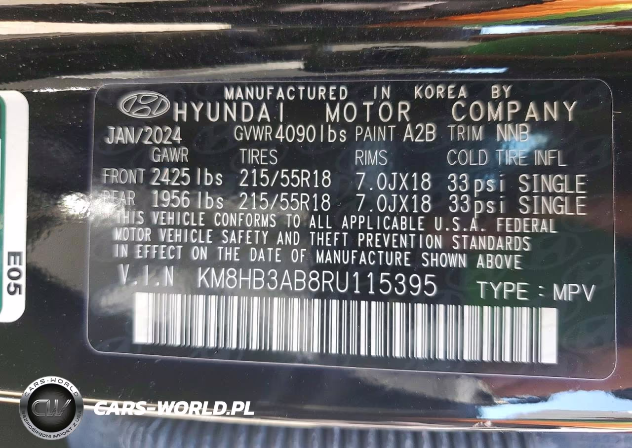 2024 Hyundai Kona Sel VIN:KM8HB3AB8RU115395 - 13