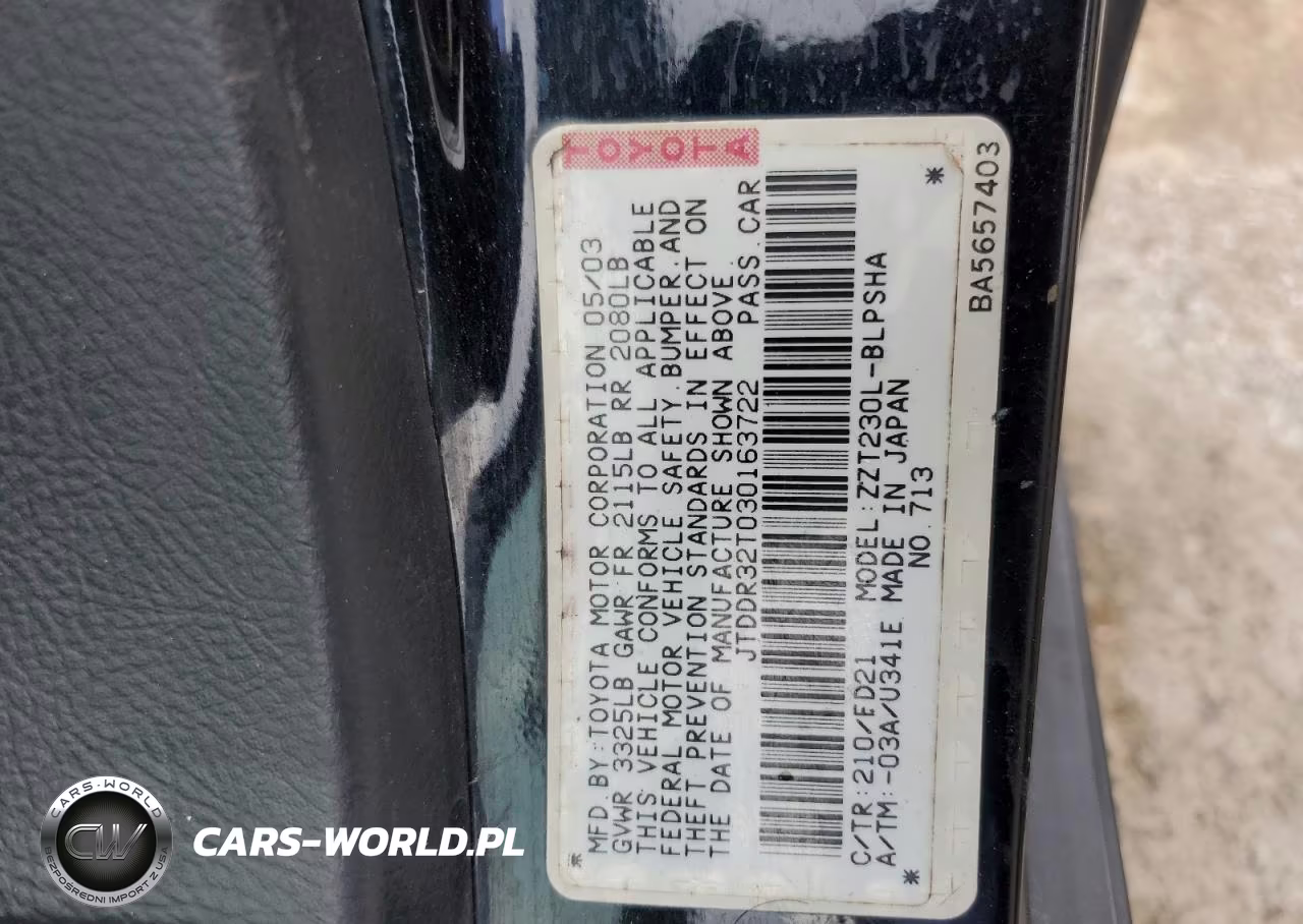 2003 Toyota Celica Gt VIN:JTDDR32T030163722 - 12