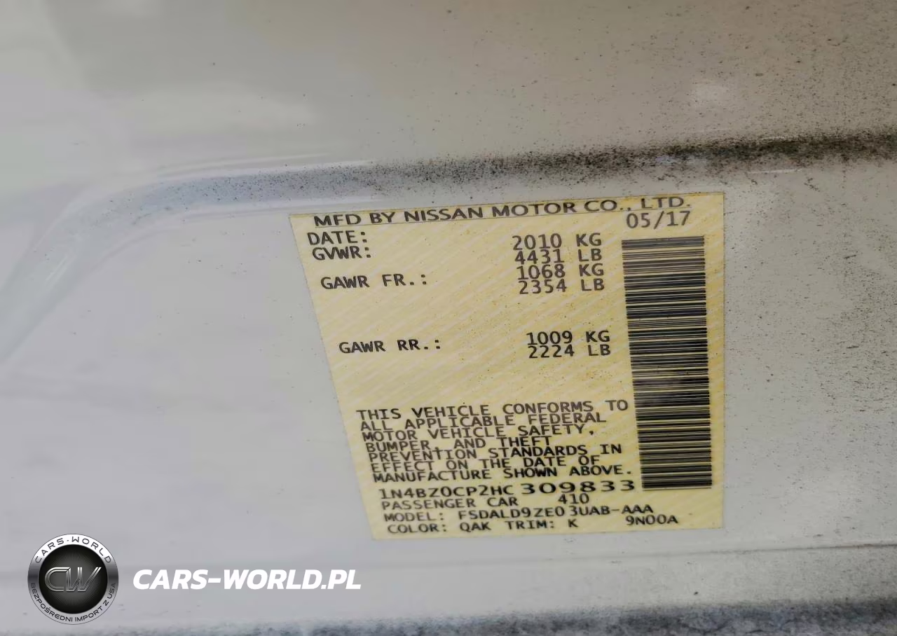 2017 Nissan Leaf Sv VIN:1N4BZ0CP2HC309833 - 12