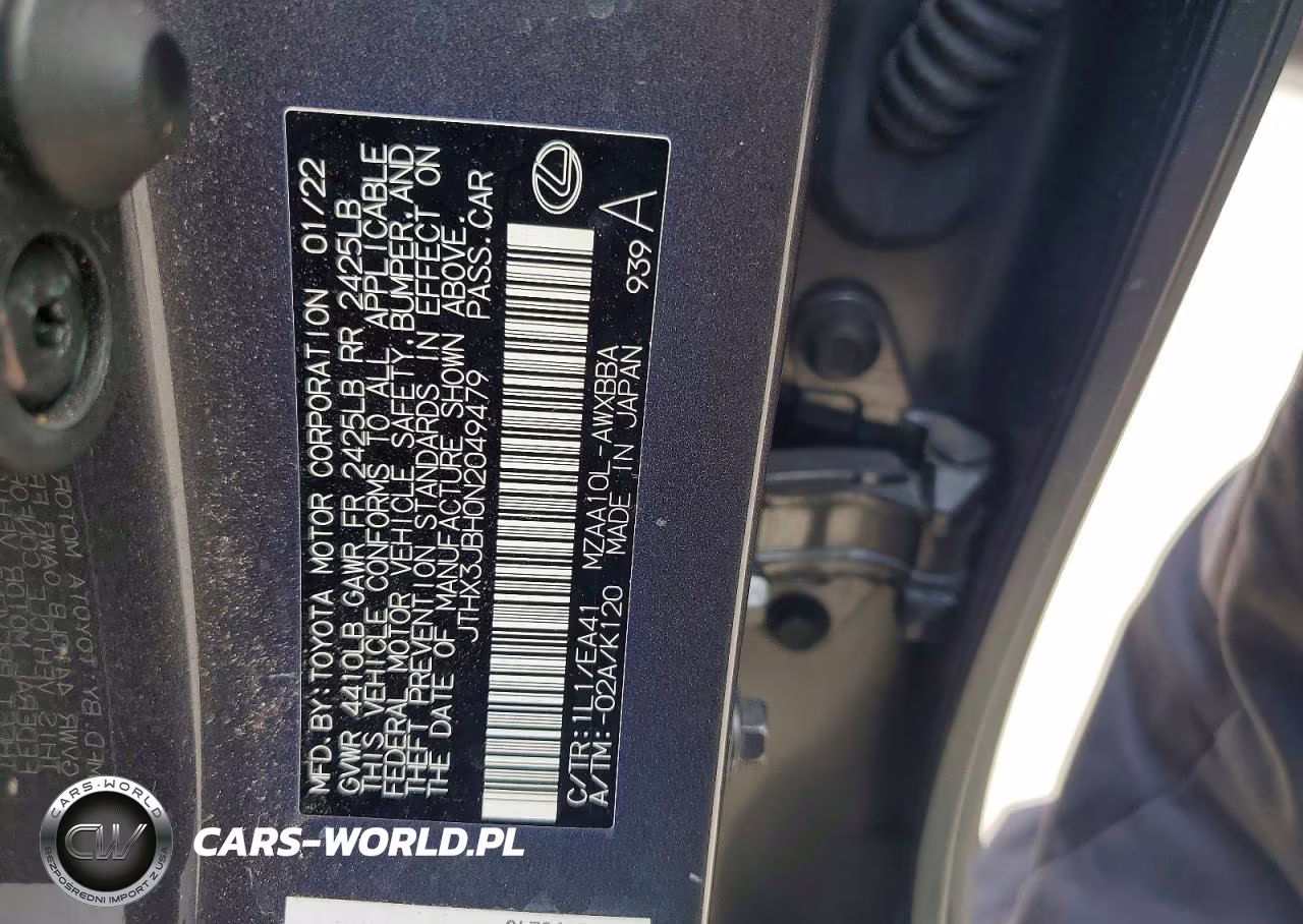 2022 Lexus Ux 200 Base VIN:JTHX3JBH0N2049479 - 12