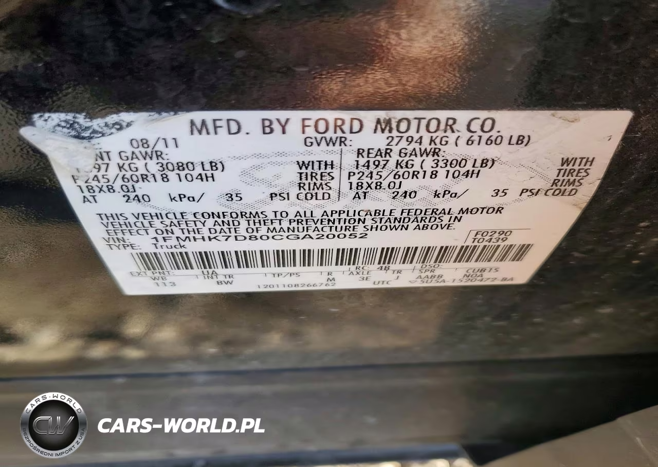 2012 Ford Explorer Xlt VIN:1FMHK7D80CGA20052 - 13