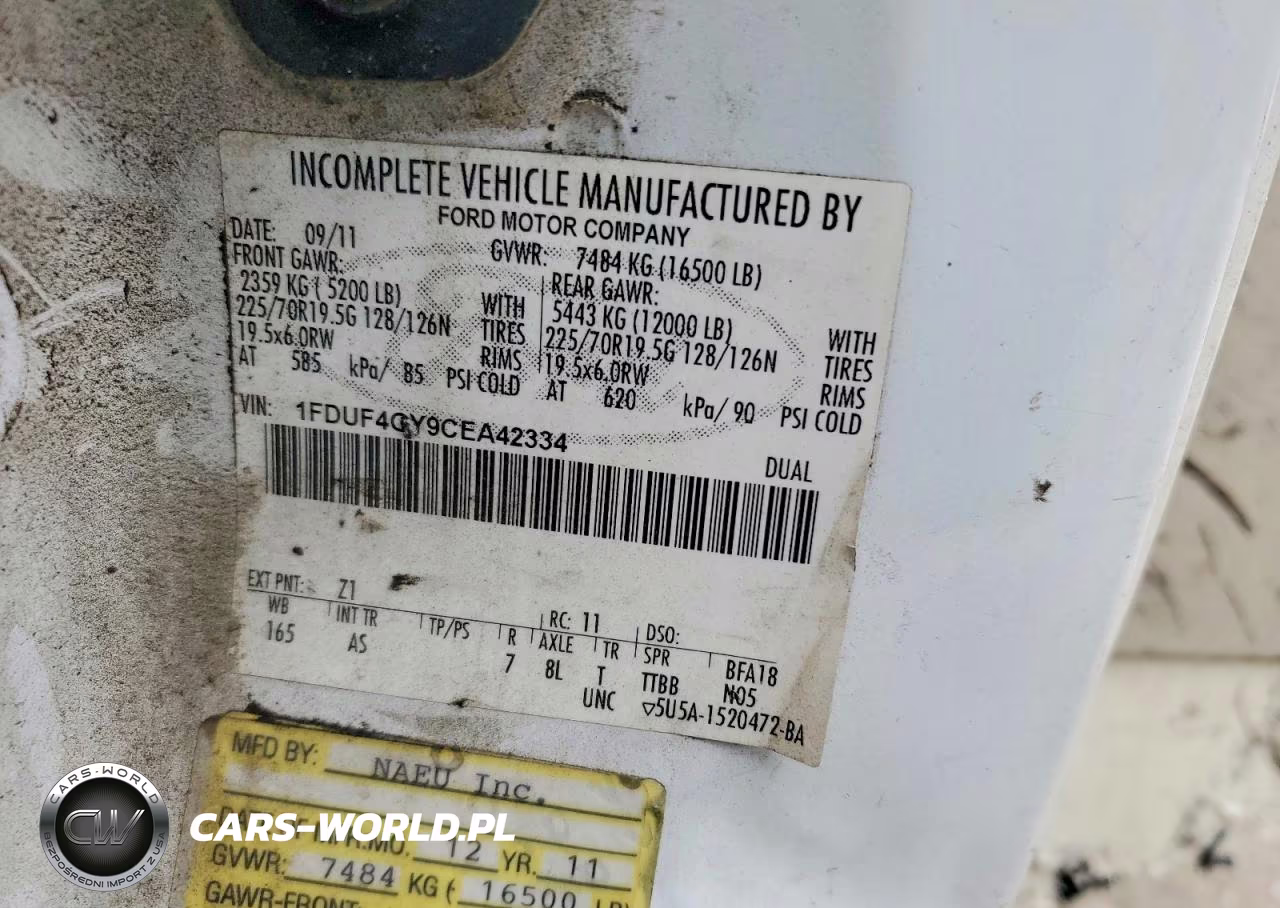 2012 Ford F450 Super Duty Bucket Truck VIN:1FDUF4GY9CEA42334 - 12