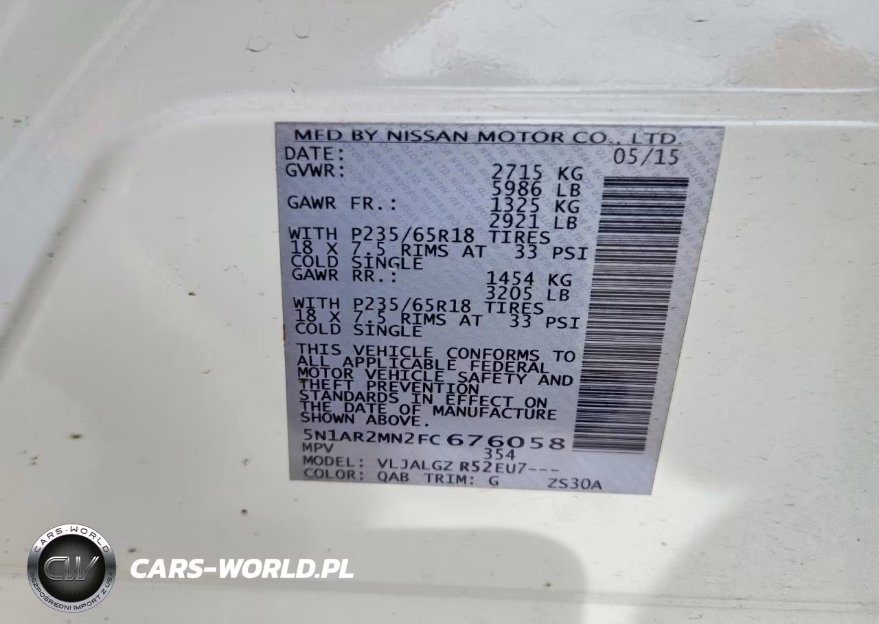 2015 Nissan Pathfinder Sl VIN:5N1AR2MN2FC676058 - 14