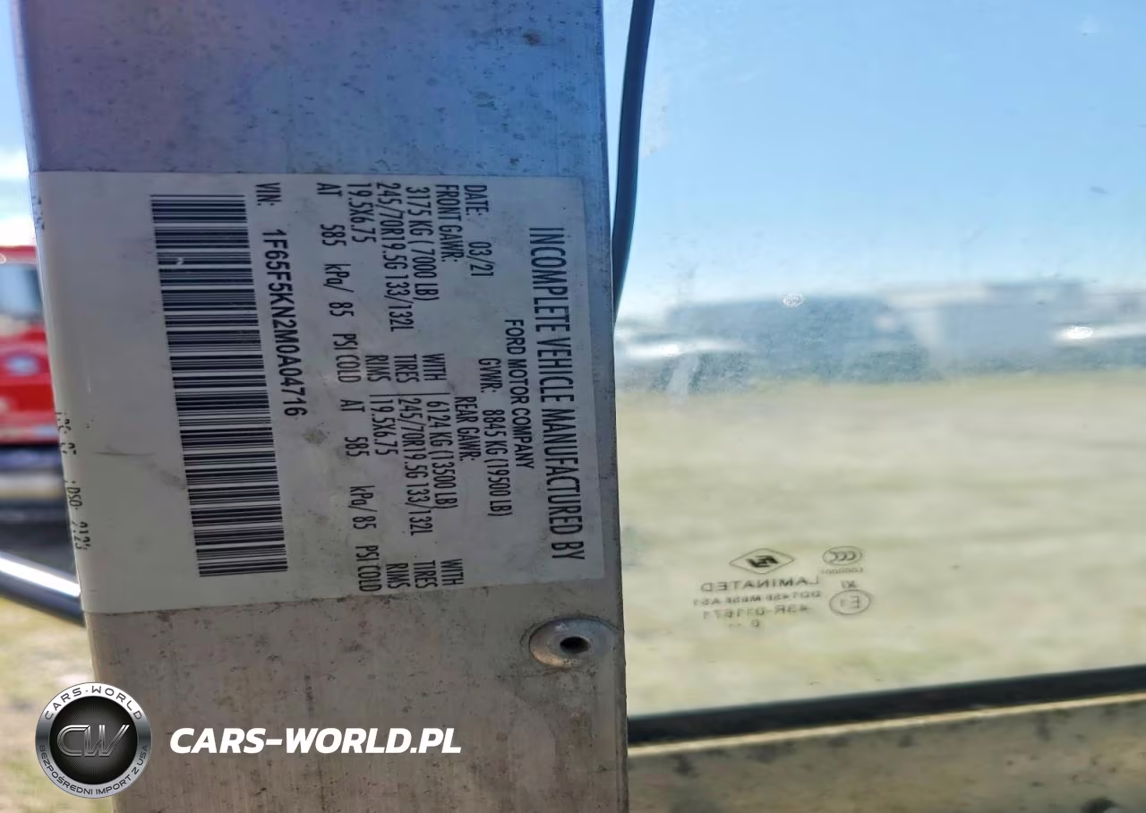 2021 Ford F59 Delivery Truck VIN:1F65F5KN2M0A04716 - 10