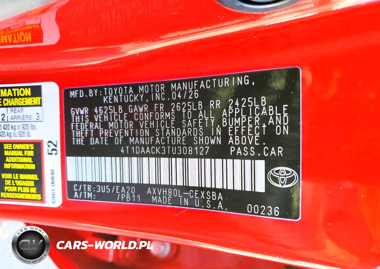 2026 Toyota Camry Se VIN:4T1DAACK3TU308127 - 25