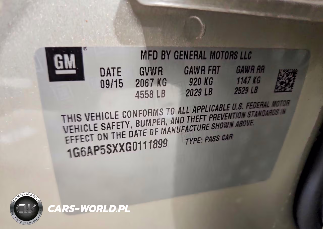2016 Cadillac Cts VIN:1G6AP5SXXG0111899 - 12