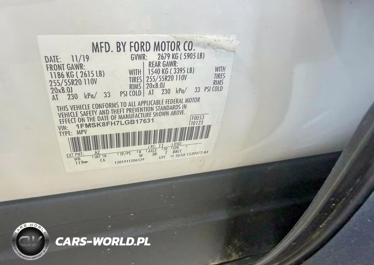 2020 Ford Explorer Limited VIN:1FMSK8FH7LGB17631 - 13