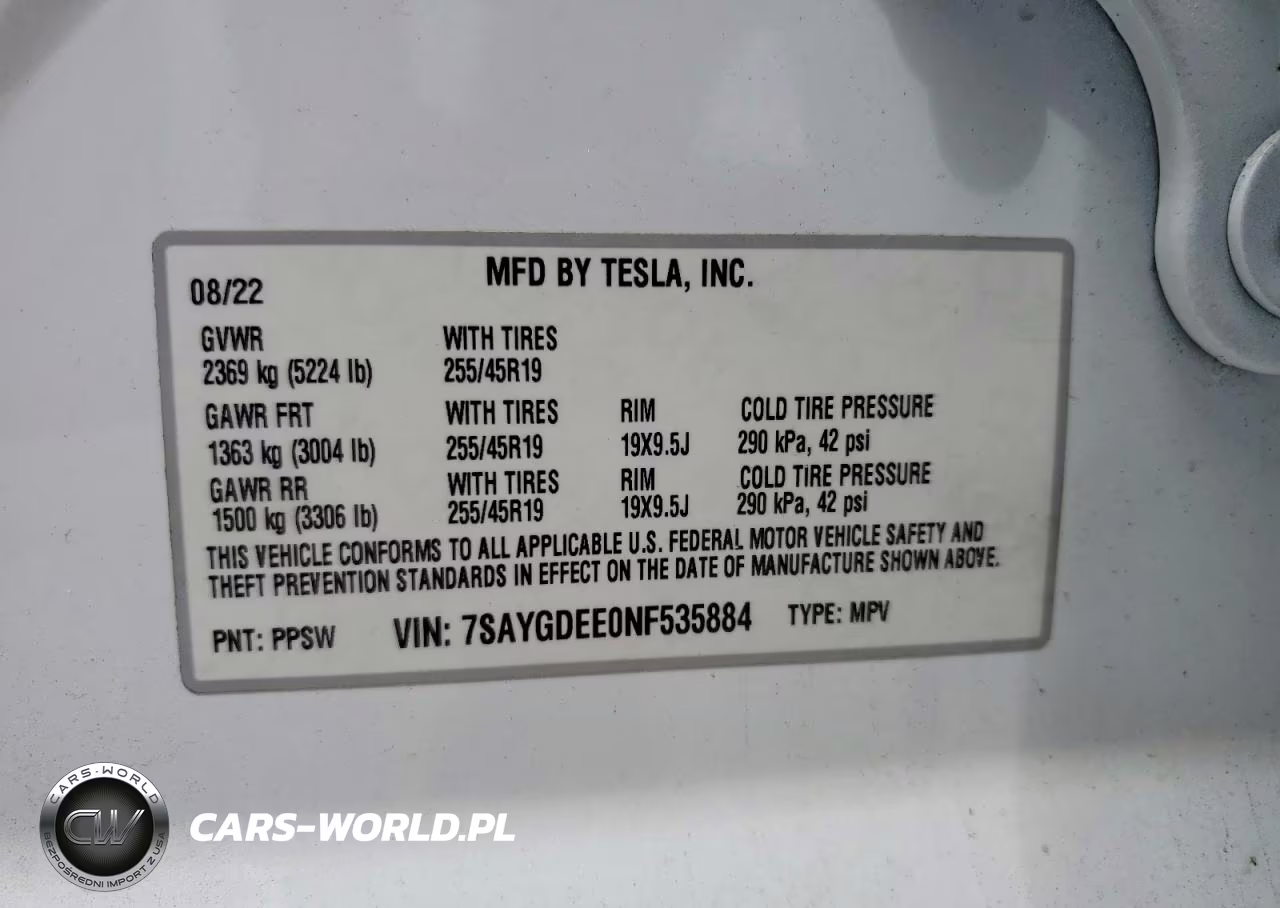 2022 Tesla Model Y VIN:7SAYGDEE0NF535884 - 13