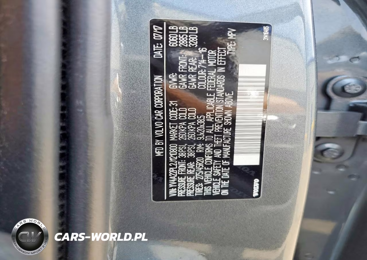 2018 Volvo Xc90 T6 VIN:YV4A22PL2J1210800 - 12