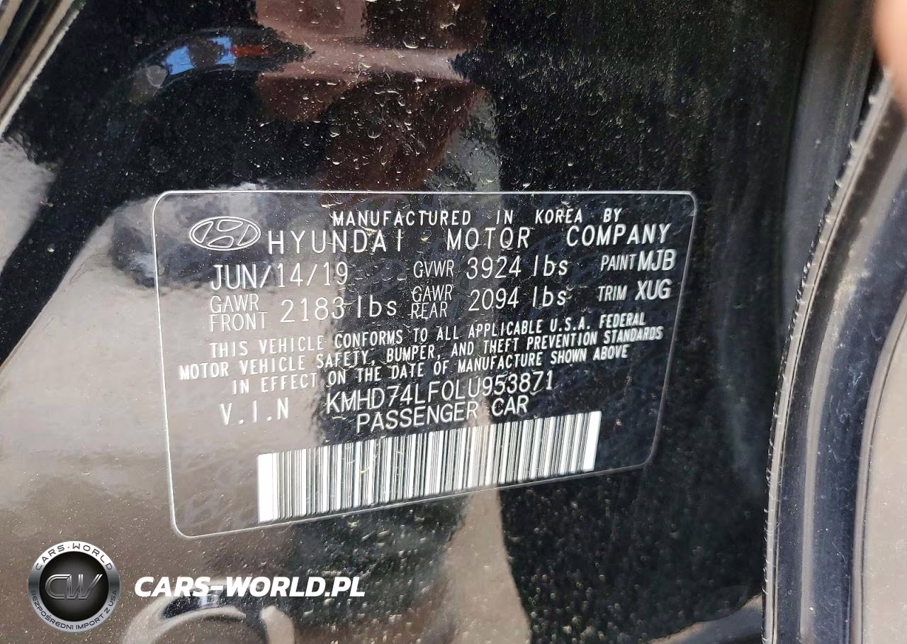 2020 Hyundai Elantra Se VIN:KMHD74LF0LU953871 - 12