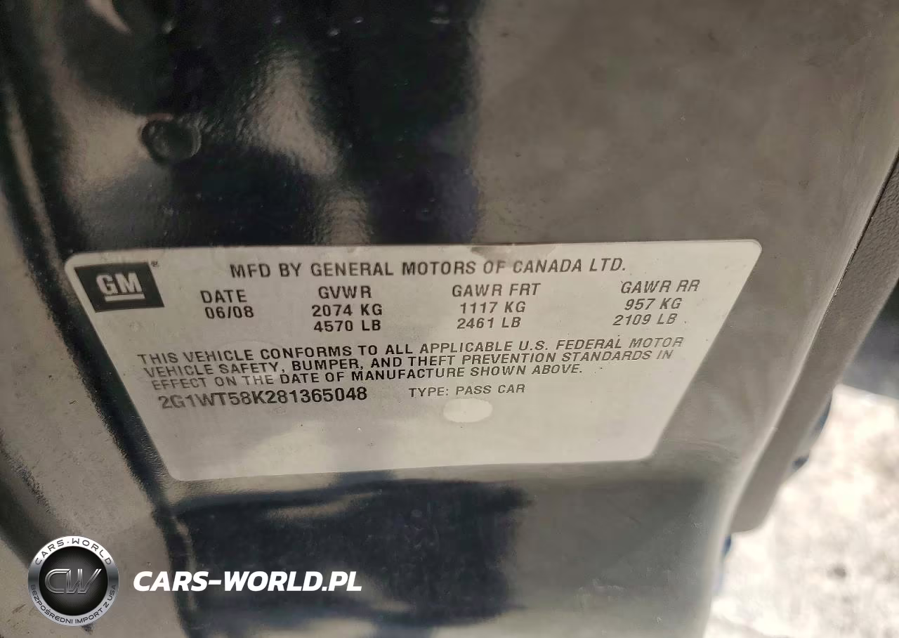 2008 Chevrolet Impala Lt VIN:2G1WT58K281365048 - 12