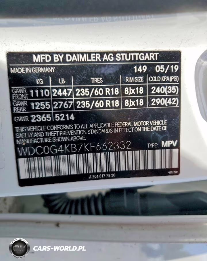 2019 Mercedes-Benz Glc 300 4Matic VIN:WDC0G4KB7KF662332 - 14
