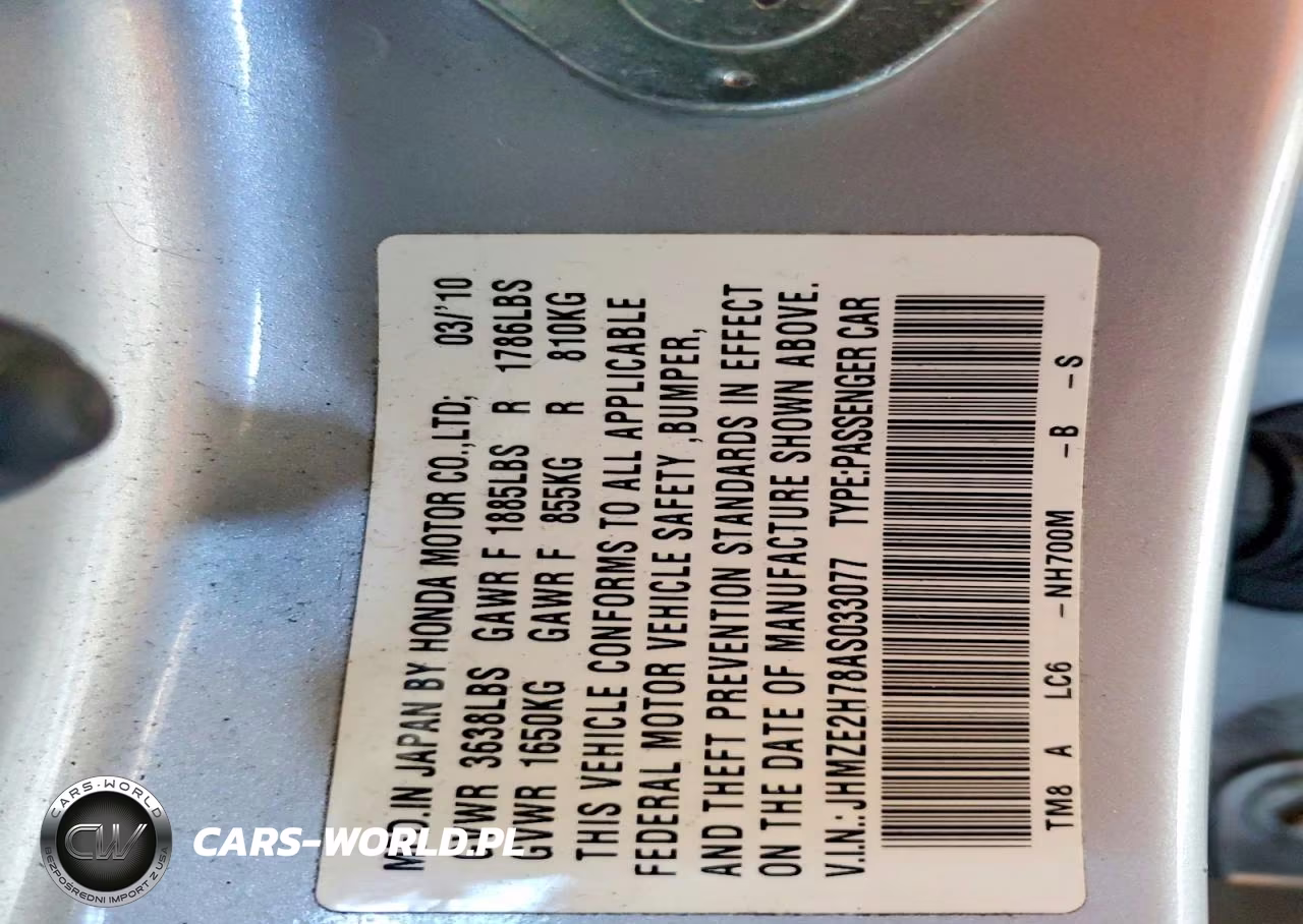 2010 Honda Insight Ex VIN:JHMZE2H78AS033077 - 12